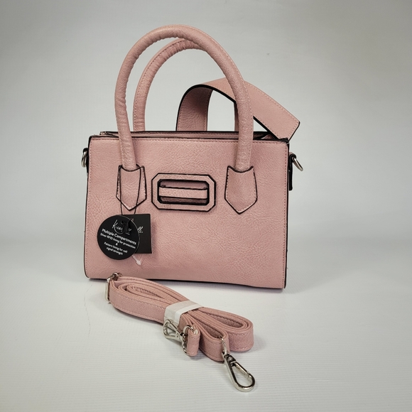 NWT K.Carroll Accessories Light Pink Purse, Satchel or Crossbody Square - Picture 2 of 10